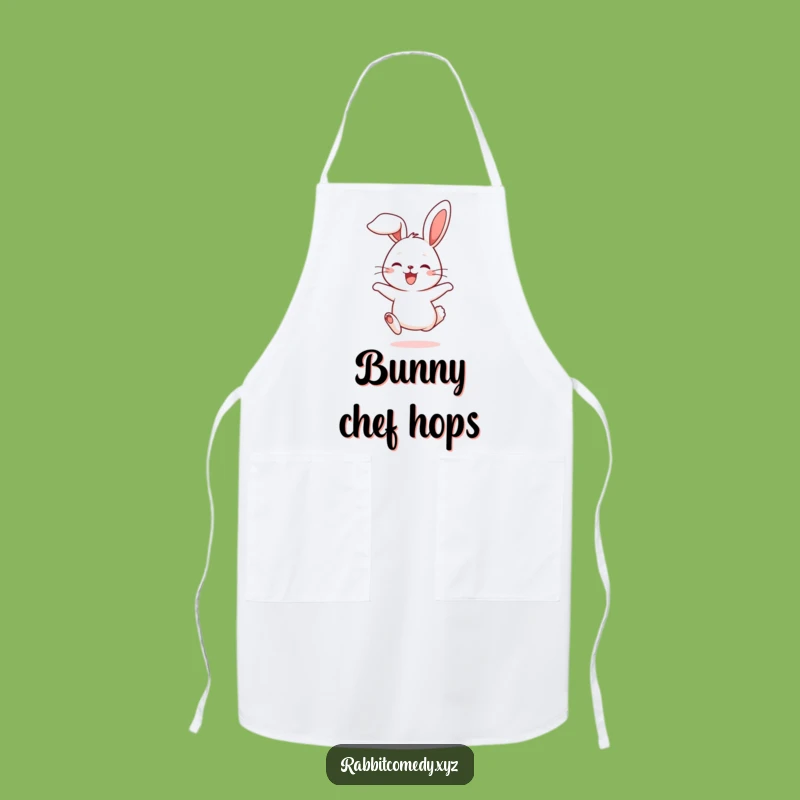 Funny Rabbit Kitchen Hop Apron: Cute Character Wear for Chefs
