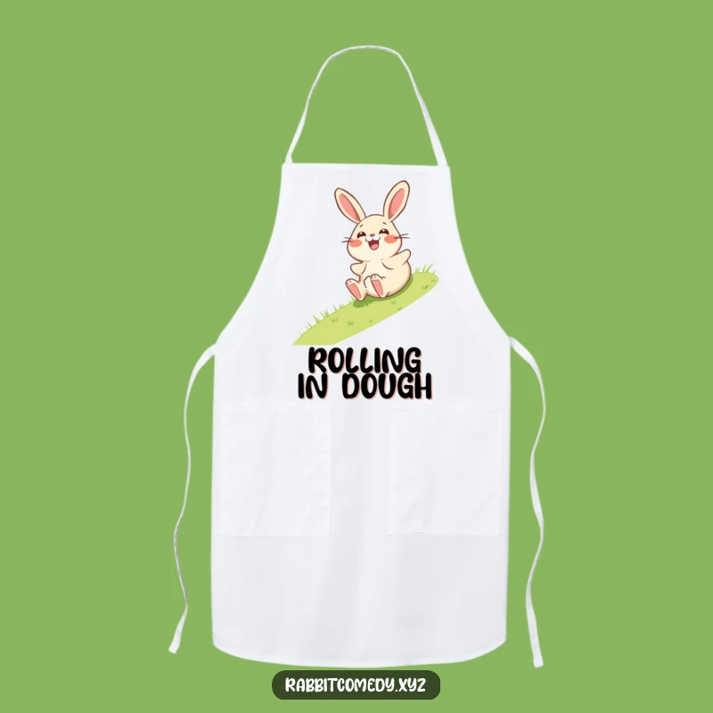 Funny Giggling Rabbit Apron - Cooking Fun Surprise - Hilarious Chef Gift