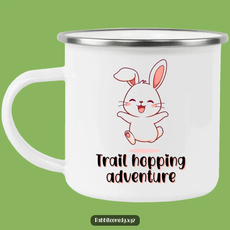 Funny Rabbit Adventure Hop Mug: Cute Character Camp Cup Gift