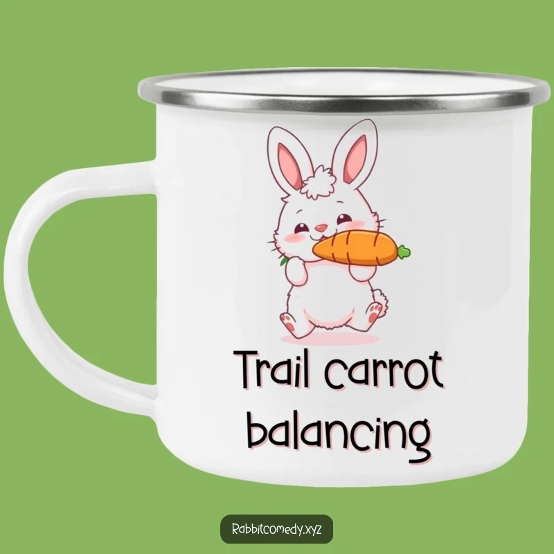 Funny Rabbit Carrot Camping Mug: Your Hilarious Companion for Playful Outdoors