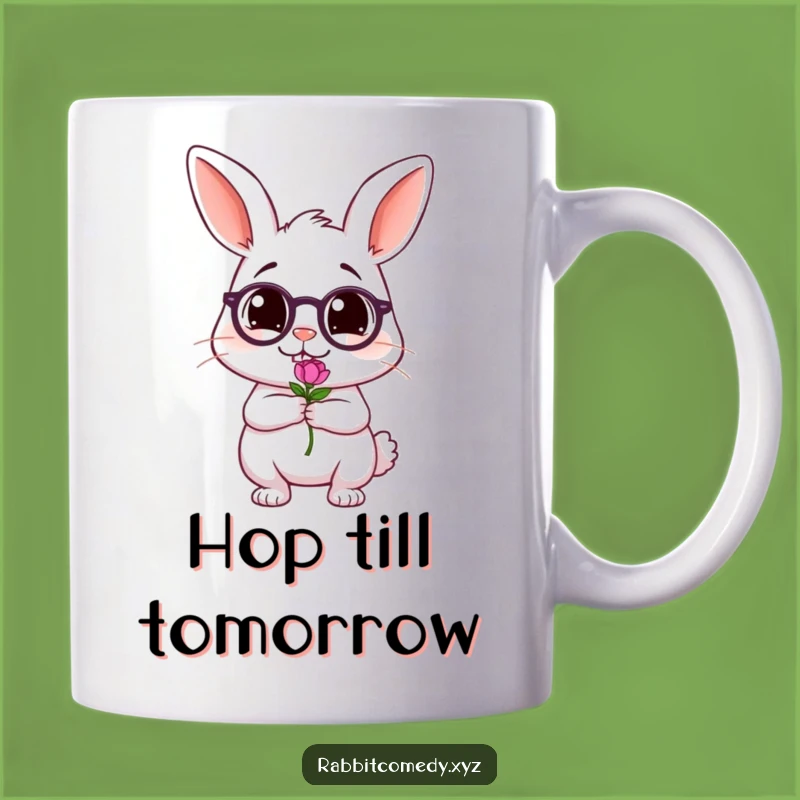 Funny Tipsy Rabbit Mug: Adorable Wobbling Flower Holder - A Hilarious Gift!