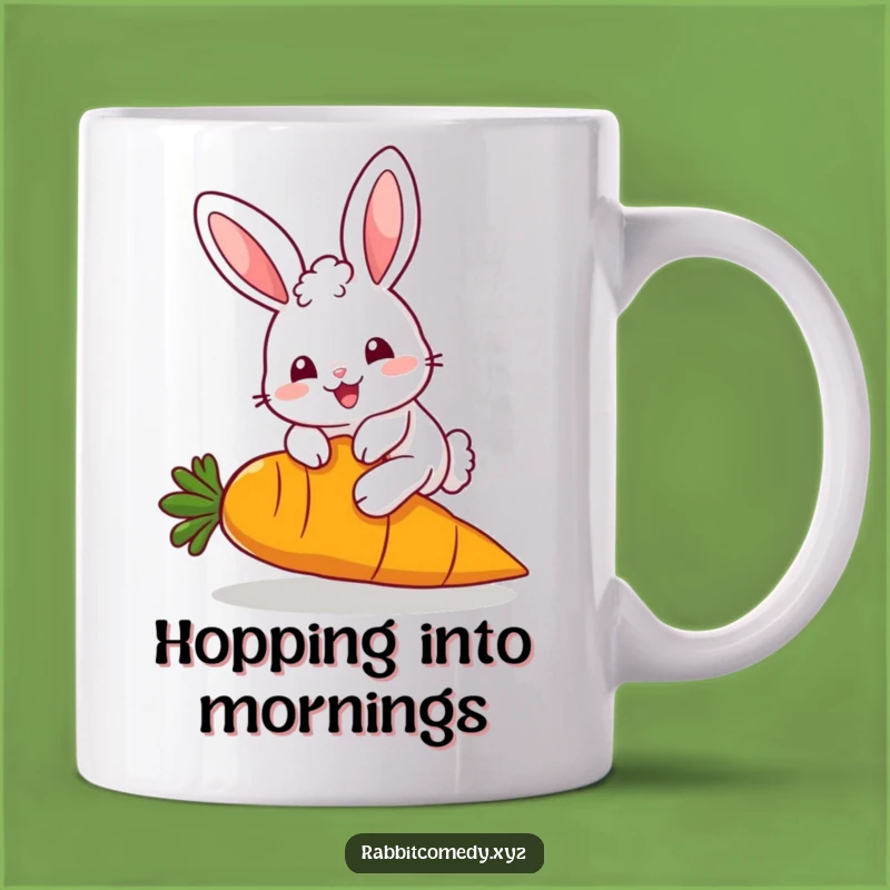 Funny Kawaii Rabbit Mug: Fluffy Character Design, Your Perfect Funny Gift for Bunny Lovers!