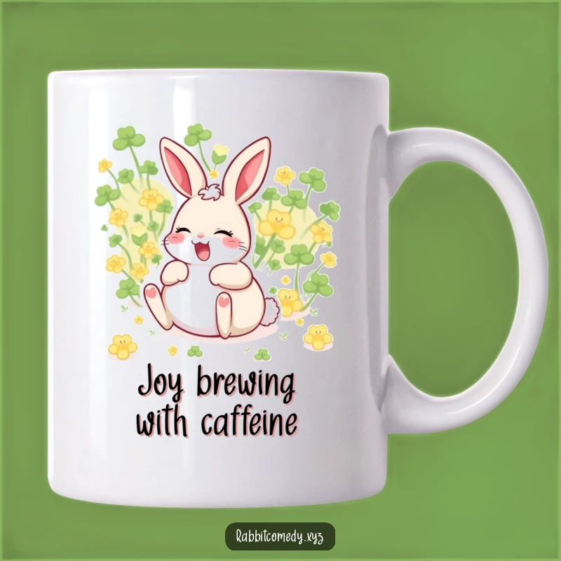 Funny Giggling Rabbit Mug: Pure Joy Gift, Perfect for Happy & Playful Humor Lovers