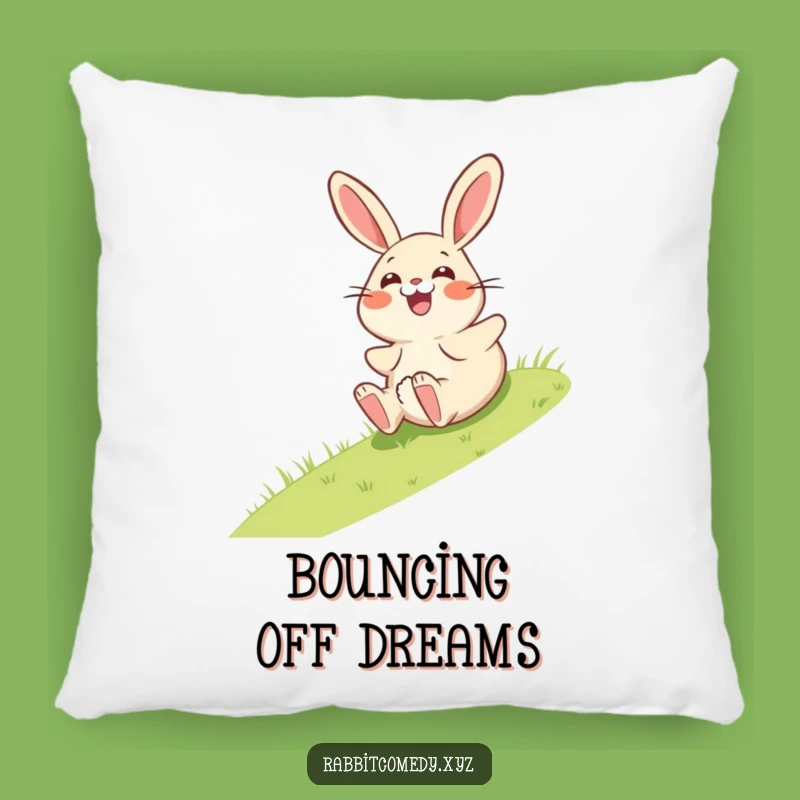 Funny Giggling Rabbit Pillow - Comfy Surprise Cushion - Cozy Gift Idea
