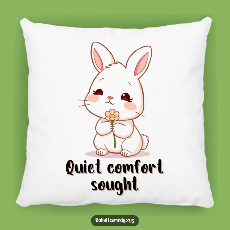 Comfy Funny Shy Rabbit Pillow: Your Cozy Funny Gift for Sweet Slumbers!