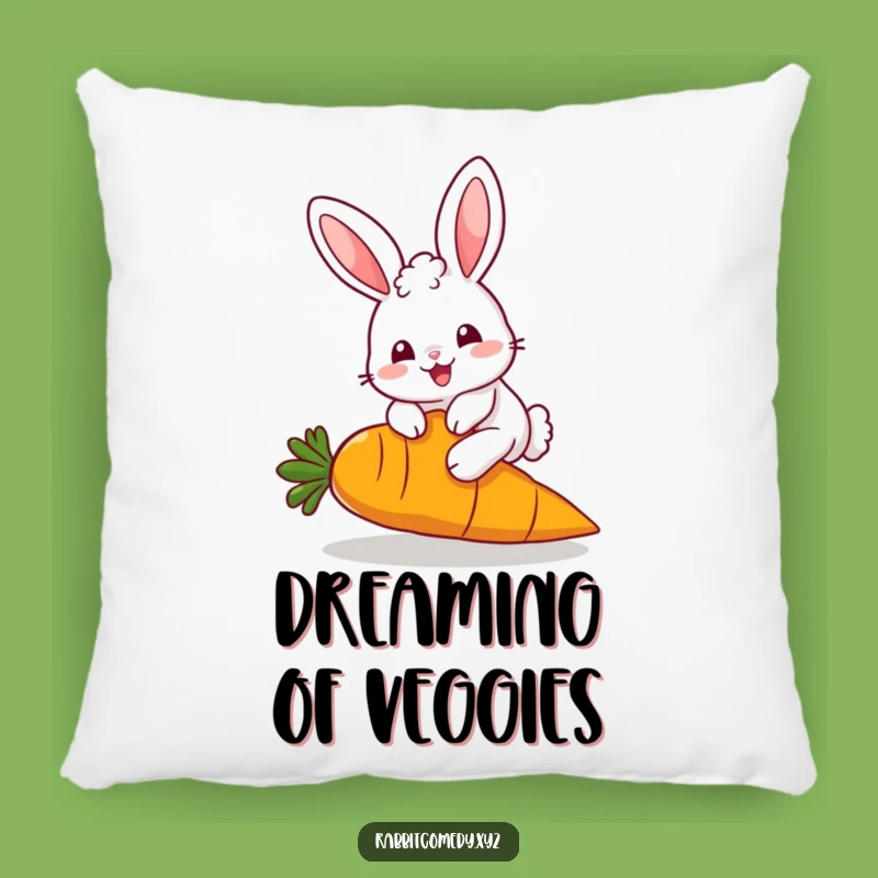 Funny Kawaii Rabbit Pillow: Cozy Character Cushion, A Hilarious Funny Gift for Sweet Dreams!