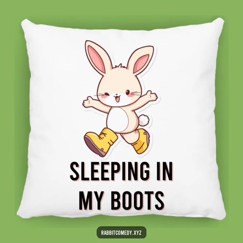 Funny Rabbit Boots Pillow - Delightful Skipping Comfort Gift