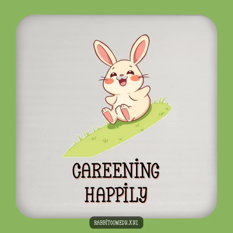 Funny Giggling Rabbit Coaster - Surprise Drink Protection - Hilarious Home Accent