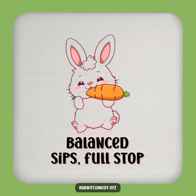 Funny Rabbit Carrot Coasters: Protect Surfaces with Hilarious Bouncing Art