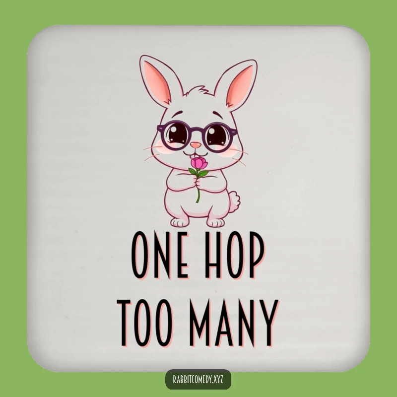 Funny Tipsy Rabbit Coaster: Wobbling Flower Holder - A Hilarious Gift!