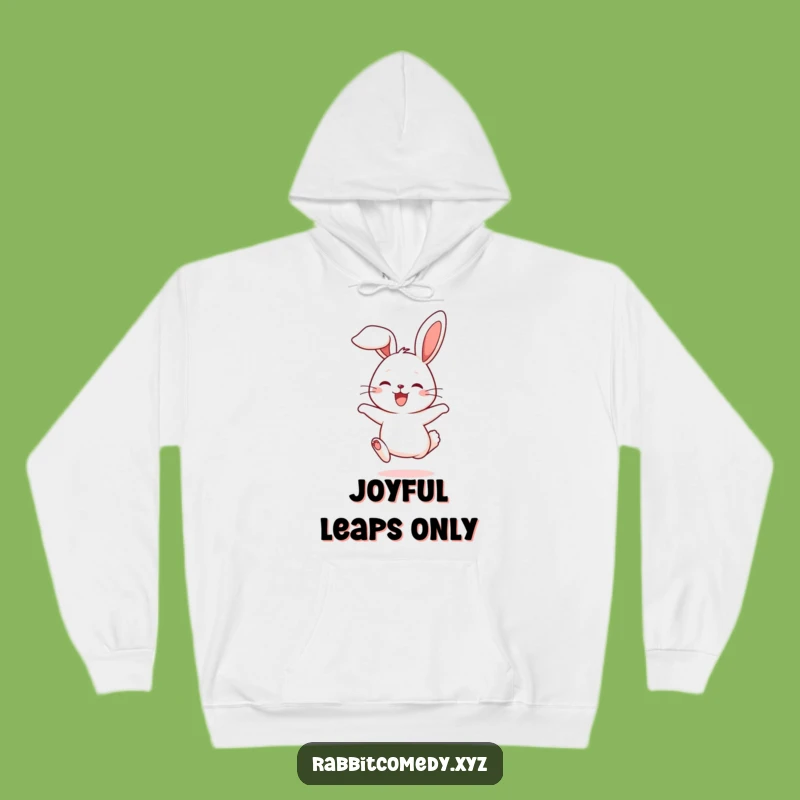 Funny Rabbit Happy Hop Hoodie: Cozy & Cute Character Sweatshirt