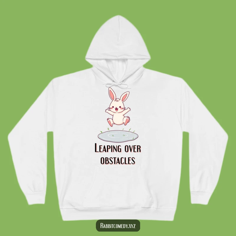 Funny Determined Rabbit Hoodie, Cozy and Hilarious Inspiration for Active Days
