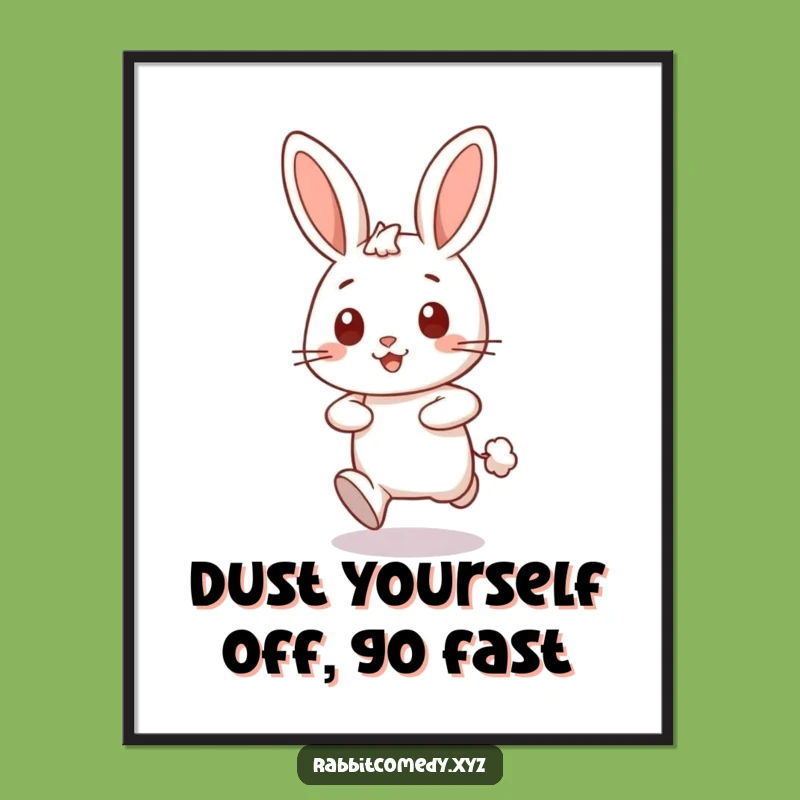 Free Printable Rabbit Wall Art: Speedy Dashing Character for Dynamic, Downloadable Decor