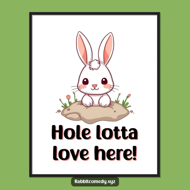Free Printable Peek-a-Boo Rabbit Wall Art - Charming Downloadable Decor