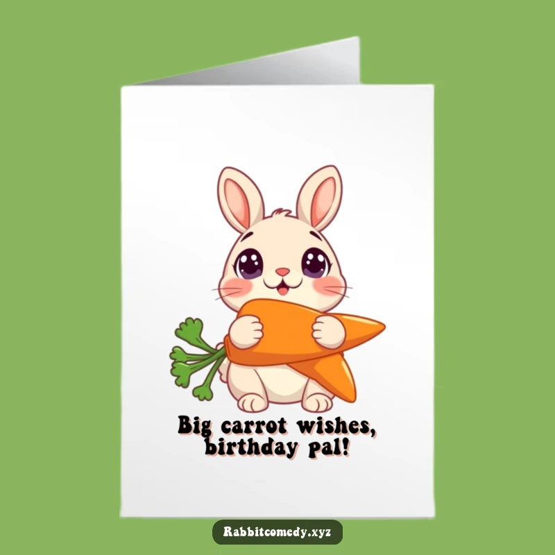 Free Printable Surprise Rabbit Carrot Birthday Card - Funny Downloadable Gift