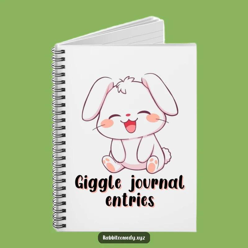 Funny Giggling Rabbit Notebook: Laughter Design, Ideal Humorous Gift for Writers
