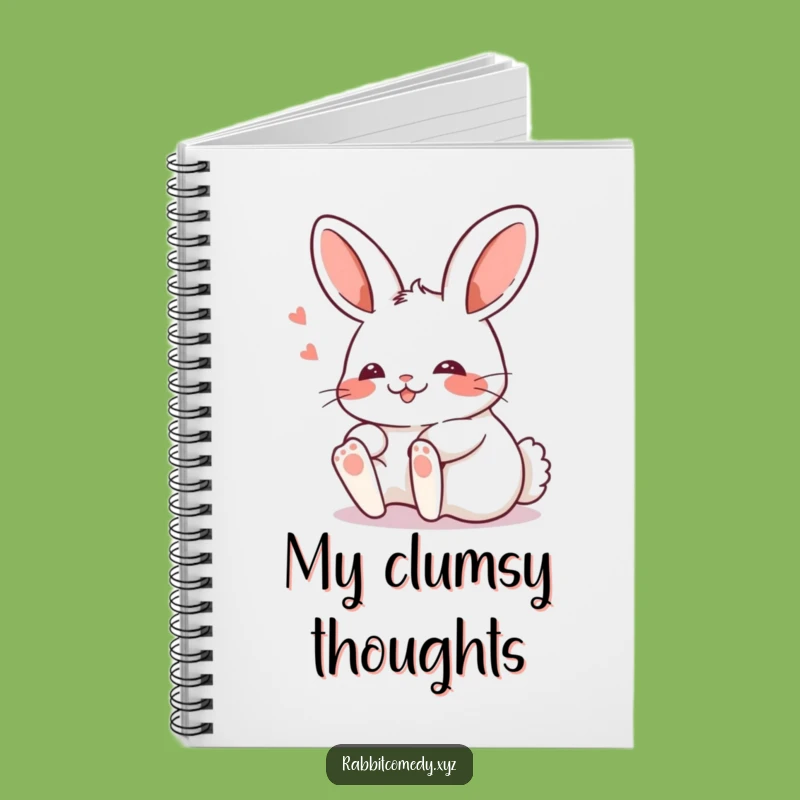 Funny Kawaii Rabbit Tripping Notebook: Jot Down Your Stumbles and Ideas