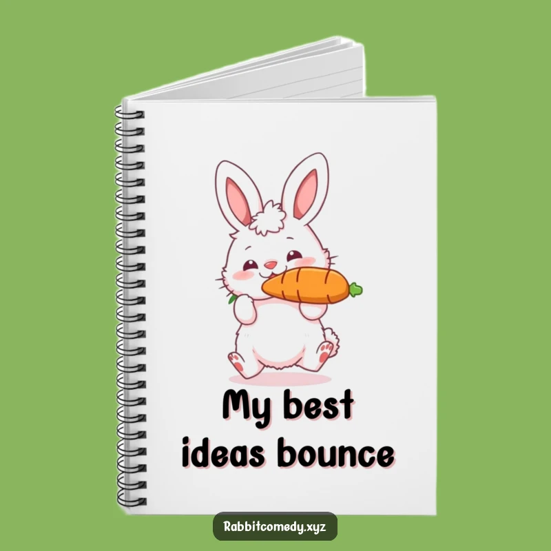 Funny Rabbit Carrot Notebook: Jot Down Notes with Hilarious Bouncing Skill