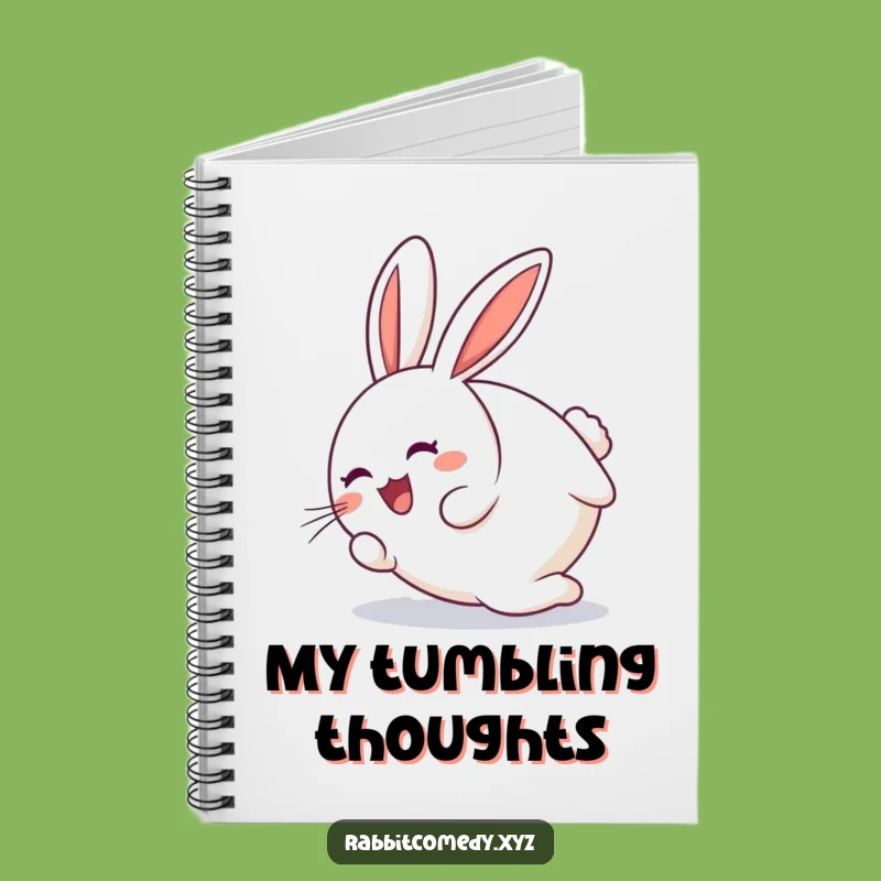 Funny Tumbling Rabbit Notebook: Jot Down Joyful Ideas