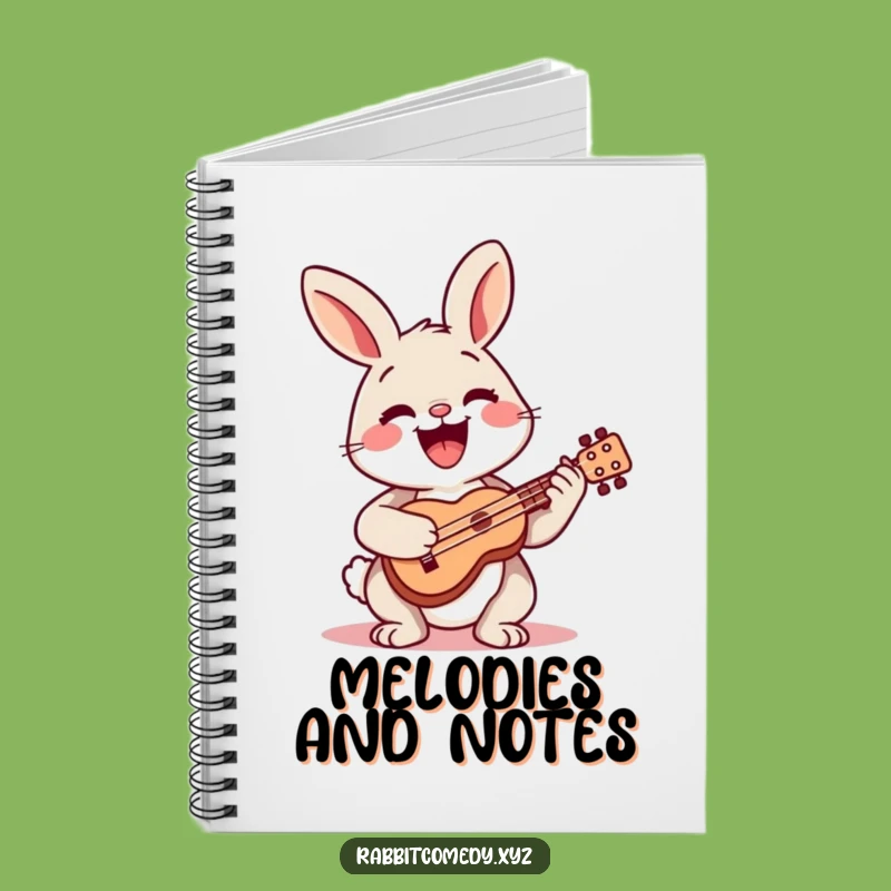 Funny Happy Rabbit Ukulele Notebook: Musical Journal