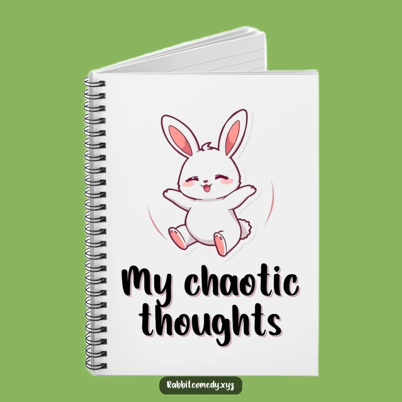Funny Spinning Rabbit Notebook: Bouncing Bunny Journal for Ideas, Hilarious Gift