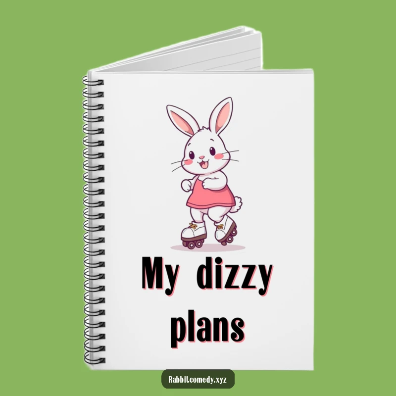 Funny Roller Skate Rabbit Notebook: Jot Down Ideas with Speed