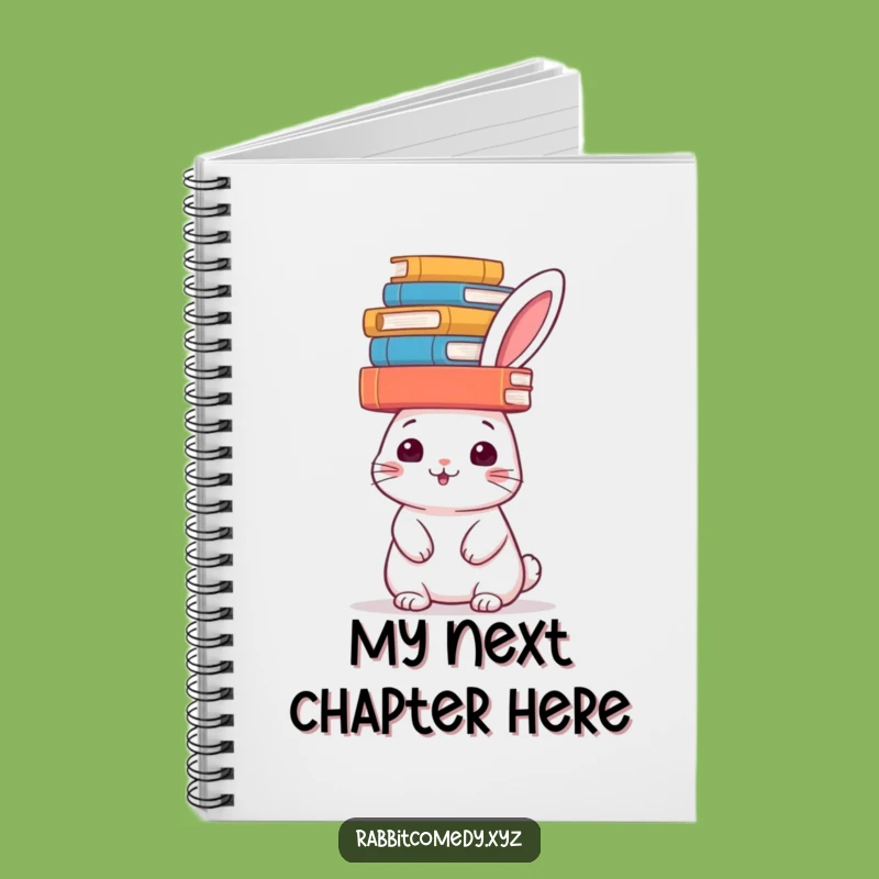 Funny Book Balancing Rabbit Notebook: Jot Down Brilliant Ideas, A Funny Gift!