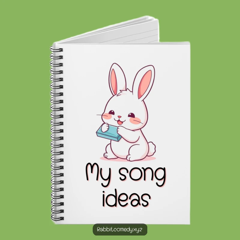 Funny Kawaii Rabbit Harmonica Notebook: Jot Down Your Musical Ideas