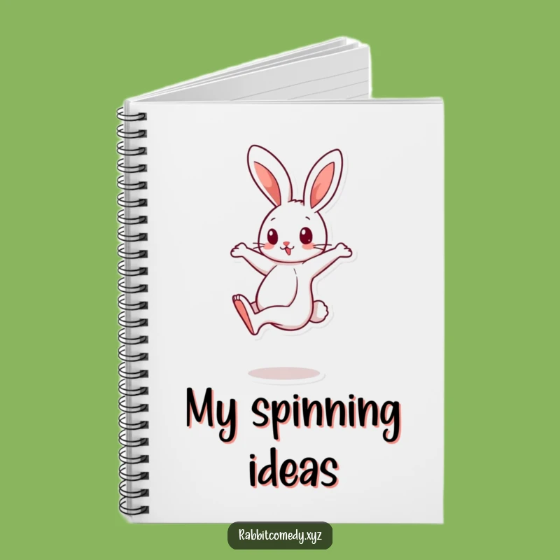 Funny Spinning Rabbit Notebook: Jot Down Your Dizzy Ideas