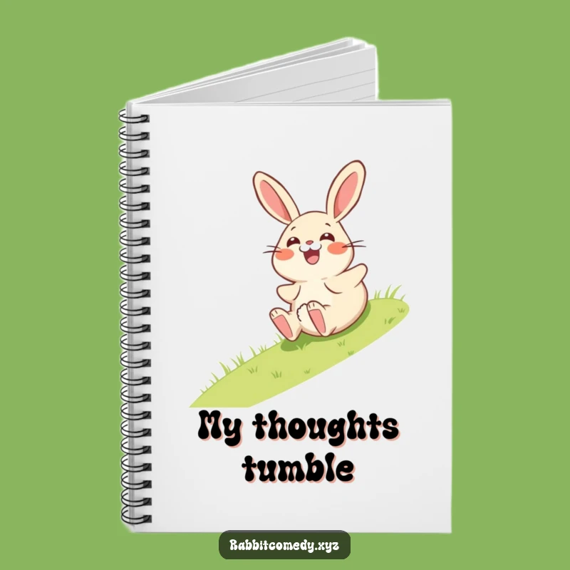 Funny Giggling Rabbit Notebook - Surprise Journal - Hilarious Gift for Writers