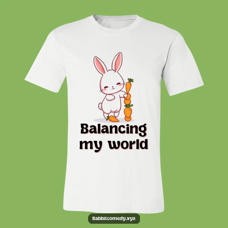 Funny Petite Rabbit Carrot T-Shirt, Wear Your Love for Bunnies and Balances