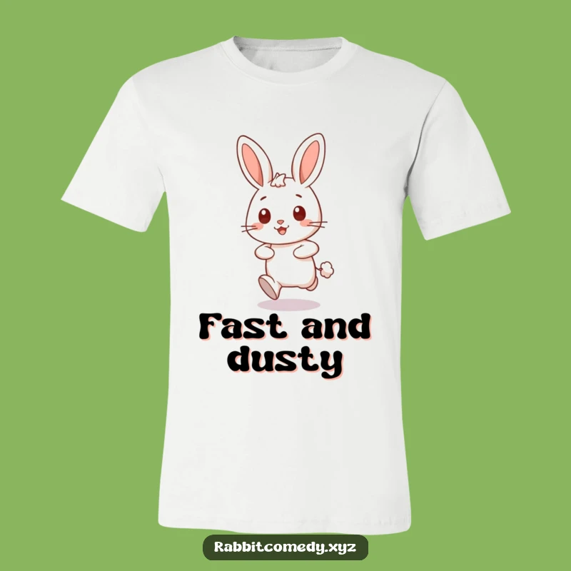 Funny Dashing Rabbit Tee: Wear This Speedy Character