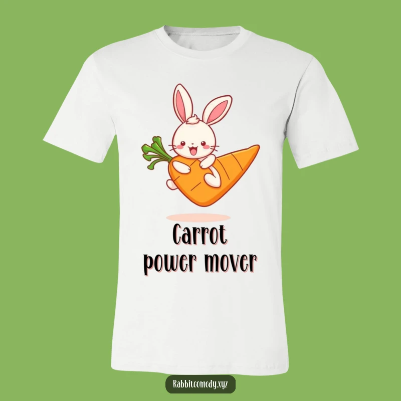 Funny Kawaii Rabbit Carrot Hop Tee: Wear Your Excitement Like This Cute Bunny