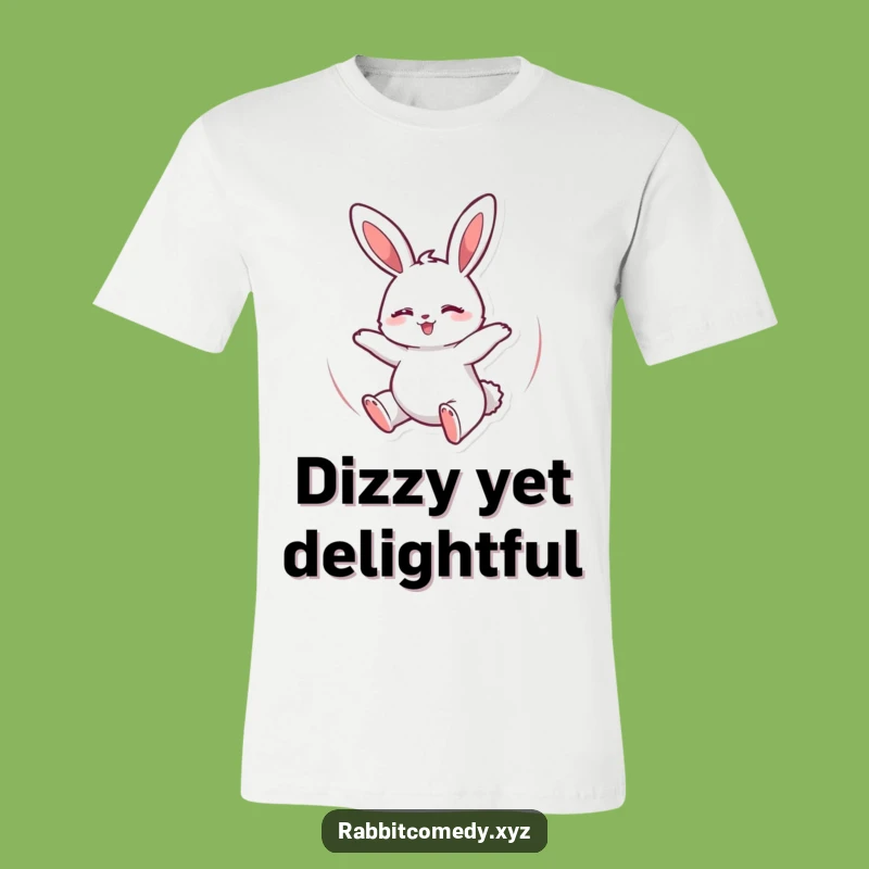Funny Spinning Rabbit T-Shirt: Joyful Bouncing Bunny Tee, Perfect Humorous Gift