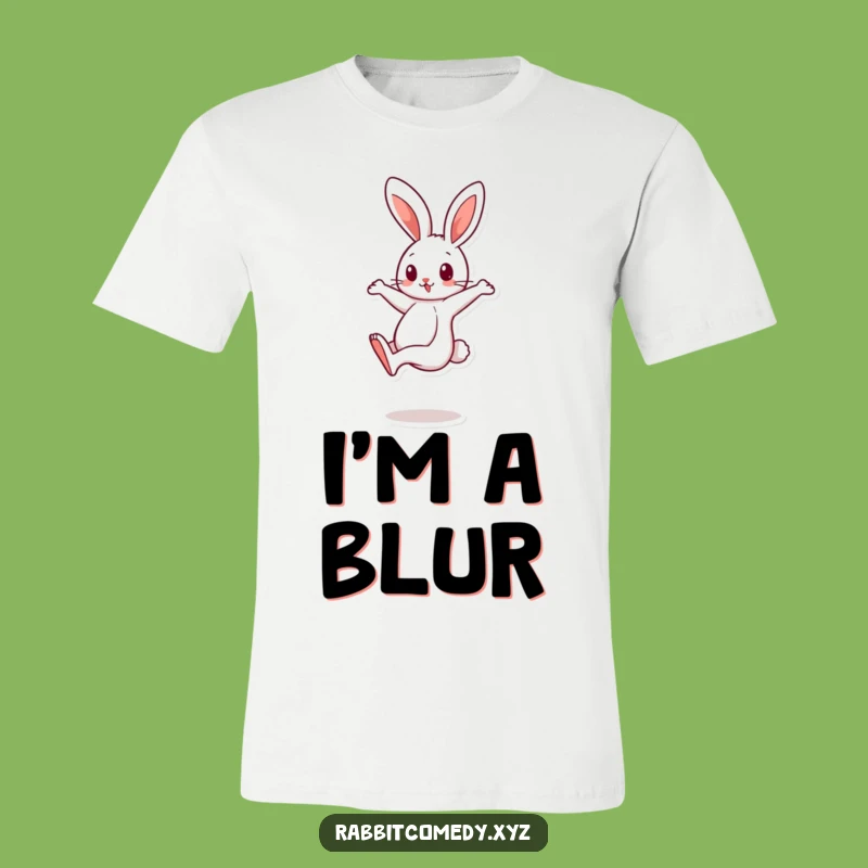 Funny Spinning Rabbit Tee: Wear This Energetic Character