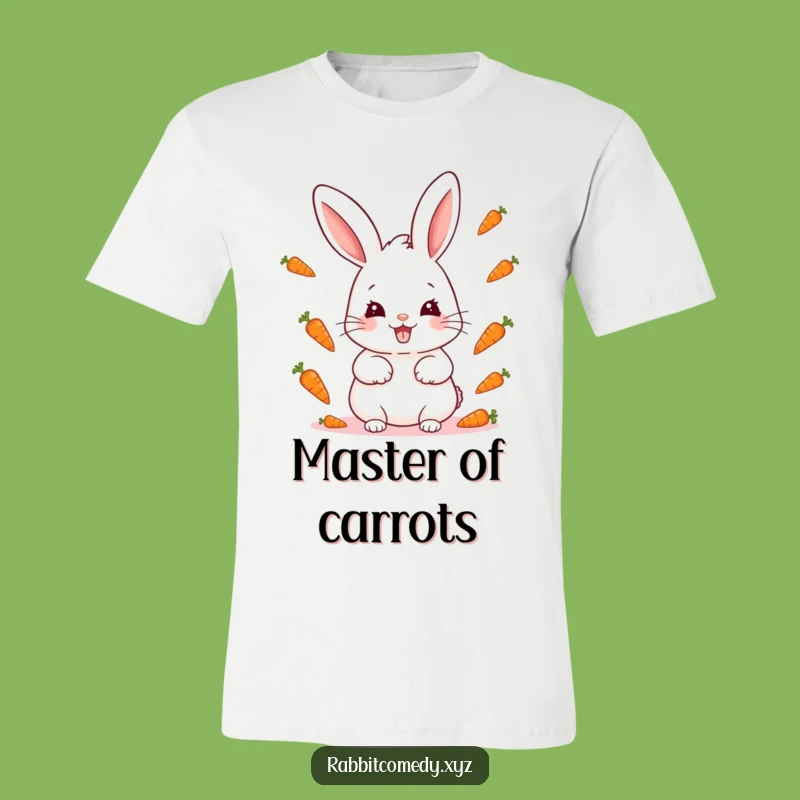 Funny Kawaii Rabbit Carrot Juggler Tee: Show Off Your Playful Side