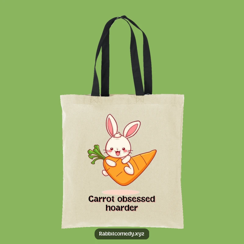 Funny Kawaii Rabbit Carrot Haul Tote Bag: Carry Your Joy Everywhere