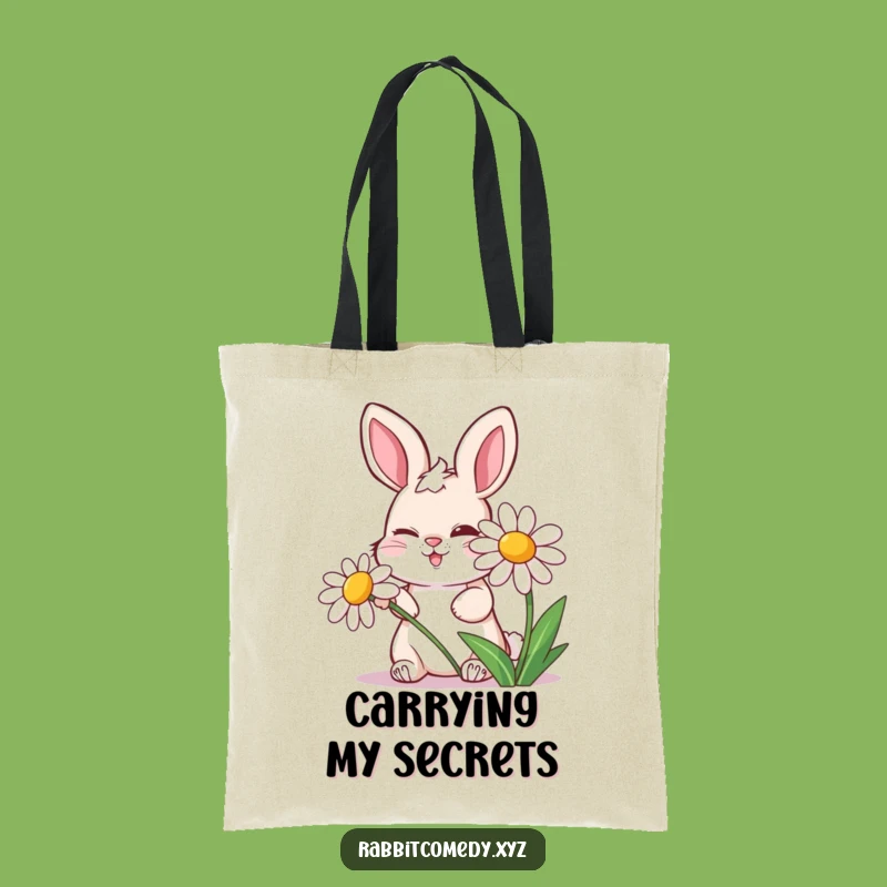 Funny Mischievous Rabbit Tote Bag, Carry Your Fun with Adorable Humor